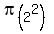 pi%282%5E2%29