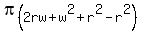 pi%282rw%2Bw%5E2%2Br%5E2-r%5E2%29
