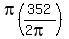 pi%28352%2F%282pi%29%29
