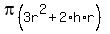 pi%283r%5E2%2B2%2Ah%2Ar%29