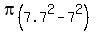 pi%287.7%5E2-7%5E2%29