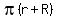 pi%28r+%2B+R%29