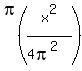 pi%28x%5E2%2F%284pi%5E2%29%29