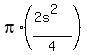 pi%2A%28%282s%5E2%29%2F4%29