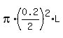 pi%2A%280.2%2F2%29%5E2%2AL