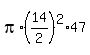 pi%2A%2814%2F2%29%5E2%2A47