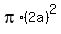 pi%2A%282a%29%5E2