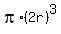 pi%2A%282r%29%5E3