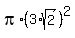 pi%2A%283%2Asqrt%282%29%29%5E2