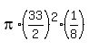 pi%2A%2833%2F2%29%5E2%281%2F8%29