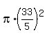 pi%2A%2833%2F5%29%5E2