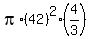 pi%2A%2842%29%5E2%2A%284%2F3%29