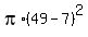 pi%2A%2849-7%29%5E2
