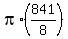 pi%2A%28841%2F8%29