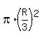 pi%2A%28R%2F3%29%5E2
