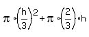 pi%2A%28h%2F3%29%5E2%2Bpi%2A%282%2F3%29h