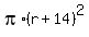 pi%2A%28r%2B14%29%5E2