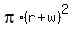 pi%2A%28r%2Bw%29%5E2