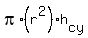 pi%2A%28r%5E2%29+h%5Bcy%5D