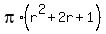 pi%2A%28r%5E2%2B2r%2B1%29