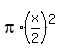 pi%2A%28x%2F2%29%5E2