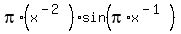 pi%2A%28x%5E%28-2%29%29sin%28pi%2Ax%5E%28-1%29%29