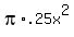 pi%2A.25x%5E2