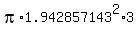 pi%2A1.942857143%5E2%2A3