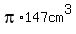 pi%2A147+cm%5E3