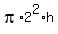 pi%2A2%5E2%2Ah