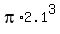 pi%2A2.1%5E3