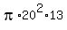 pi%2A20%5E2%2A13