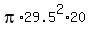 pi%2A29.5%5E2%2A20