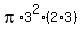 pi%2A3%5E2%2A%282%2A3%29
