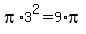 pi%2A3%5E2=9%2Api