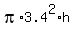 pi%2A3.4%5E2%2Ah