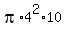 pi%2A4%5E2%2A10