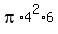 pi%2A4%5E2%2A6