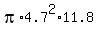 pi%2A4.7%5E2%2A11.8