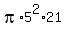 pi%2A5%5E2%2A21