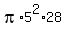 pi%2A5%5E2%2A28