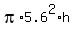 pi%2A5.6%5E2%2Ah