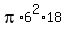 pi%2A6%5E2%2A18