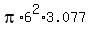 pi%2A6%5E2%2A3.077