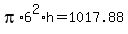 pi%2A6%5E2%2Ah=1017.88