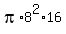 pi%2A8%5E2%2A16