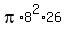 pi%2A8%5E2%2A26