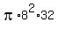 pi%2A8%5E2%2A32