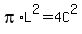 pi%2AL%5E2=4C%5E2