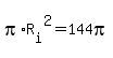 pi%2AR%5Bi%5D%5E2=144pi